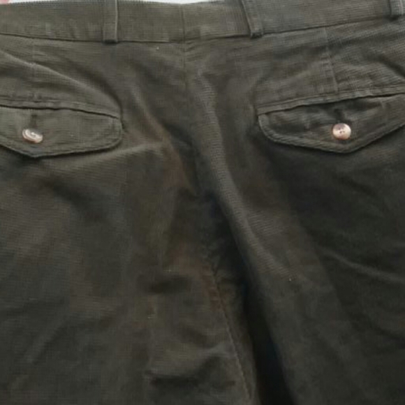 Austin Reed Olive Green Pebbled Cotton Pants 36 - 30.5 - Picture 5 of 16